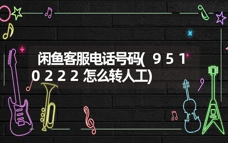 闲鱼客服电话号码(9510222怎么转人工) 闲鱼客服电话号码(9510222怎么转人工)